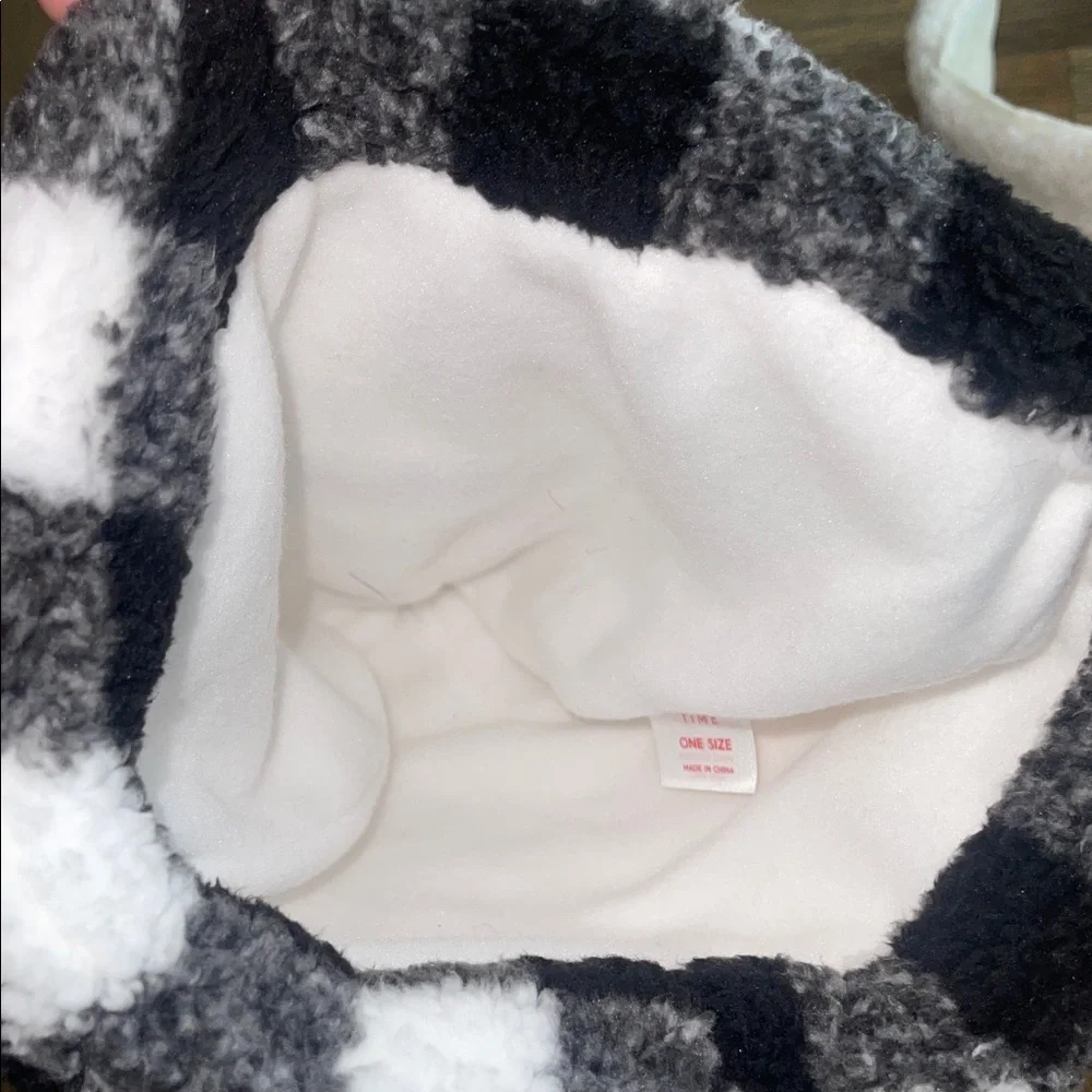 Snowman‎ Beanie Mustard Knit Hat and White Headband Winter Accessory Bundle